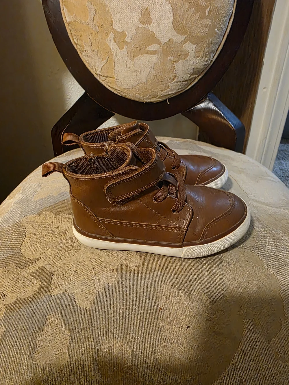 wonder nation Brown High-Top Kids Sneakers